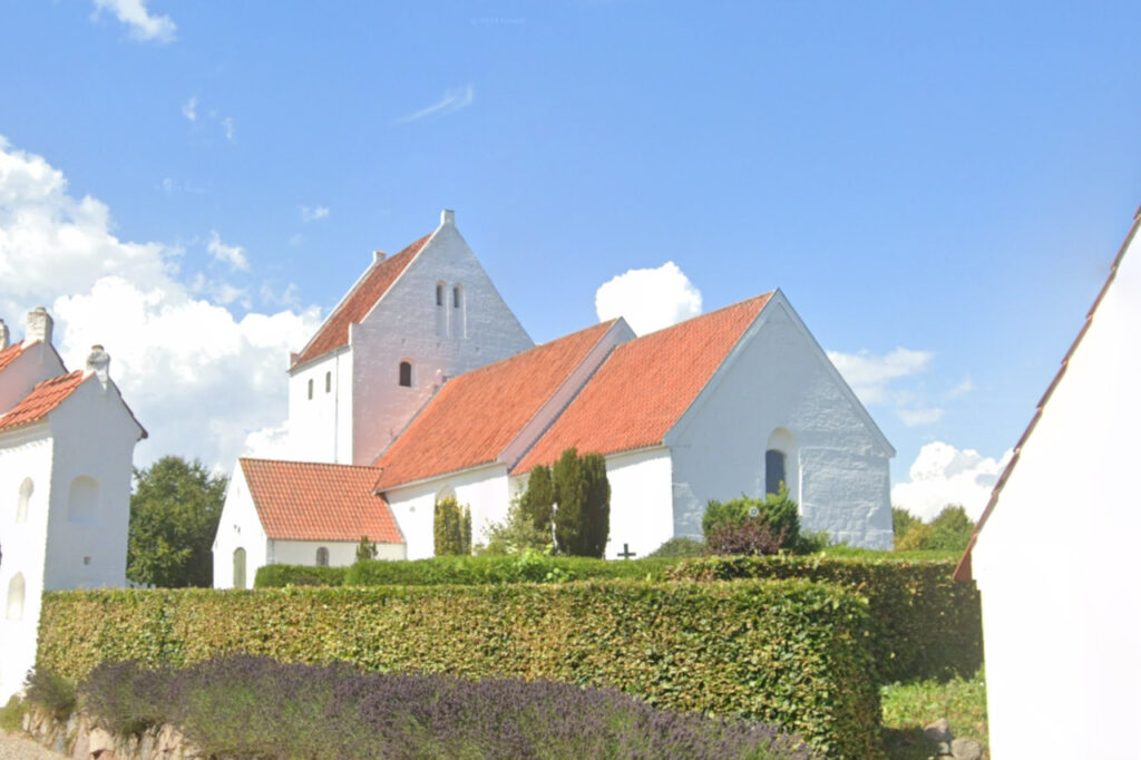 Gelsted Kirke. Billede fra Google Maps