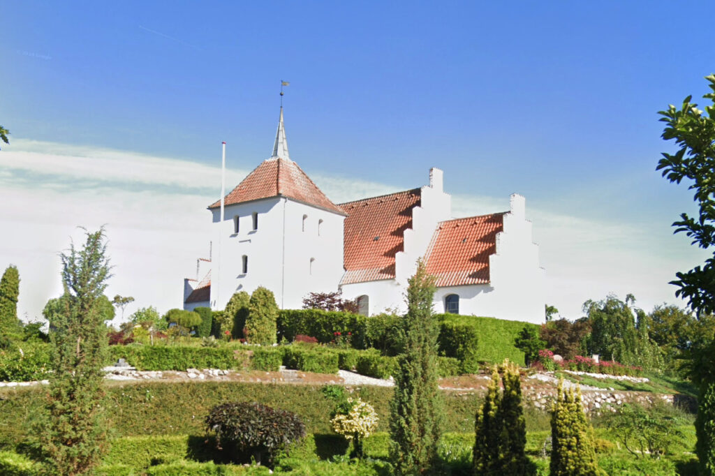 Harndrup Kirke. Billede fra Google Maps