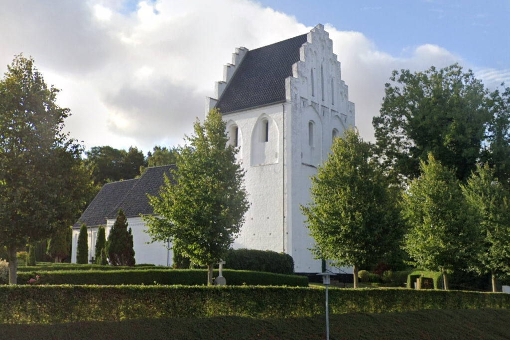 Indslev Kirke. Billede fra Google Maps